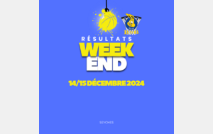 Résultats du Week end 14/15 Décembre